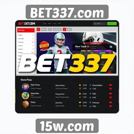 Análise da interface do usuário do site BET337.com
